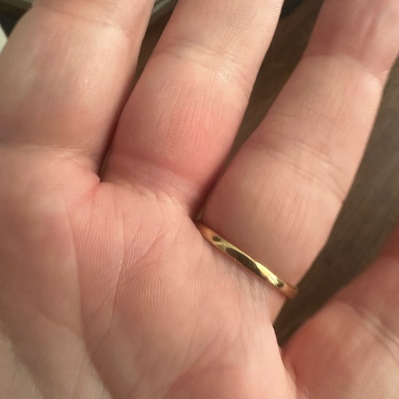 4-CT TOPAZ &MOCHA DIAMOND RING size 12. solid sterling silver, plated w/18K gold - Picture 7 of 8